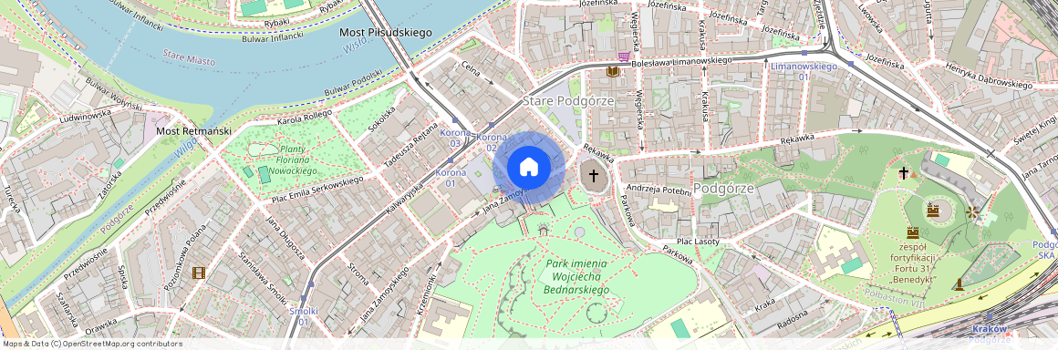 ul. Jana Zamoyskiego, Stare Podgórze, Podgórze, Kraków, małopolskie