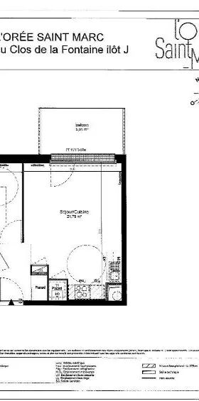 Appartement à louer 2 pièces 38.61m² - Photo 2