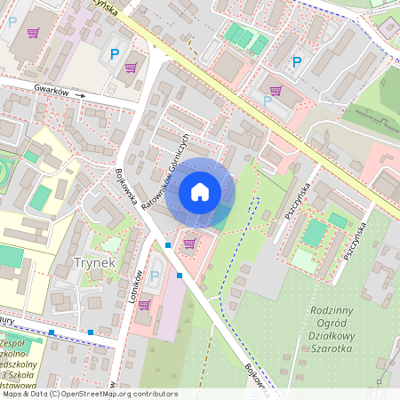 ul. Ratowników Górniczych, Trynek, Gliwice, śląskie