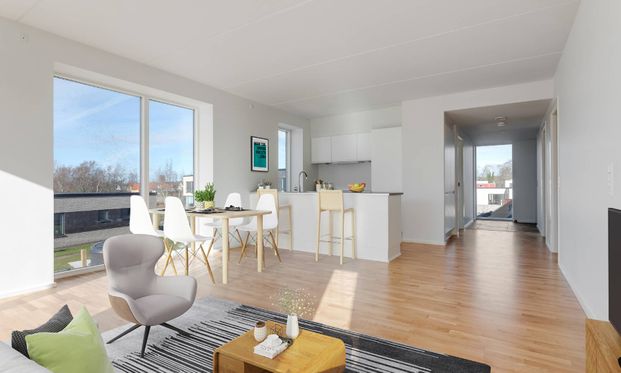 Skøn 3-værelses i Rygaard Park i stuen - Photo 1