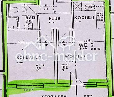 KOPIE: 2 Zimmerwohnung mit großer Südterrasse - Photo 1