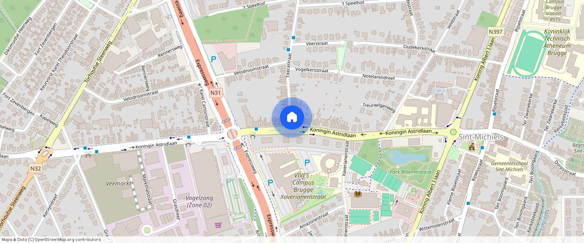 Titecastraat **, kamer 201, 8200, Brugge (St Michiels)