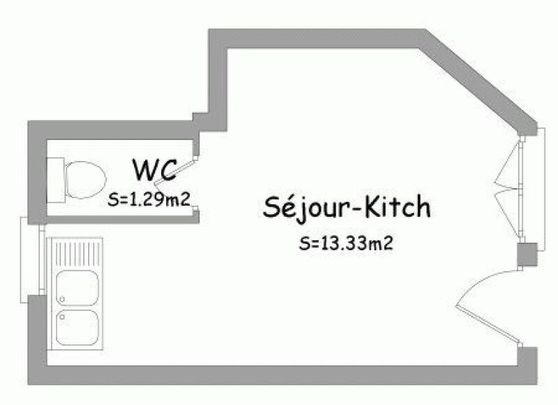 Location Appartement 3 Pièces 35 m² - Photo 1