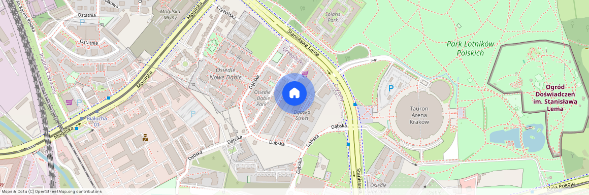 ul. Stanisława Lema, Dąbie, Grzegórzki, Kraków, małopolskie