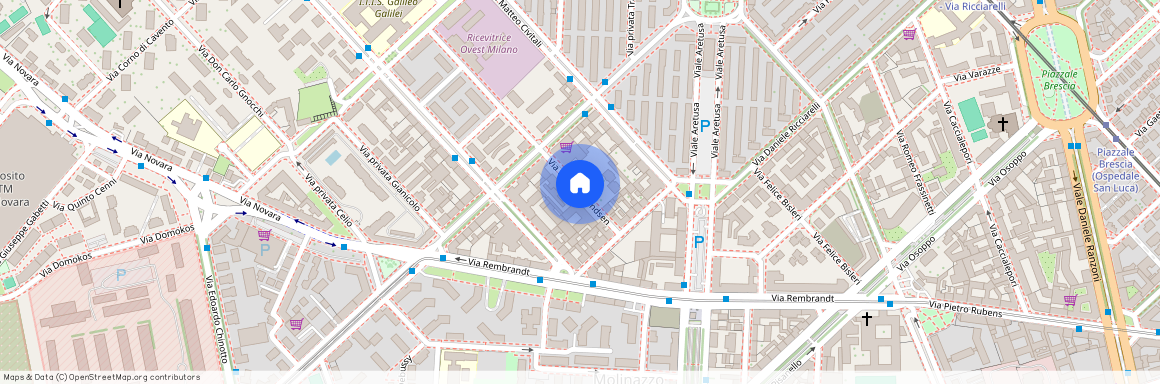 Via Roald Engelbert Amundsen, Włochy, Milan