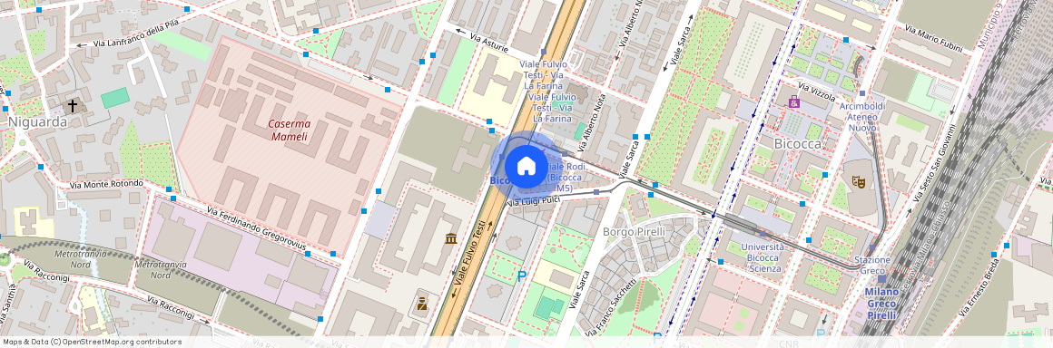 Viale Fulvio Testi 182 Bicocca Bicocca, Ca' Granda, Parco Nord Milano