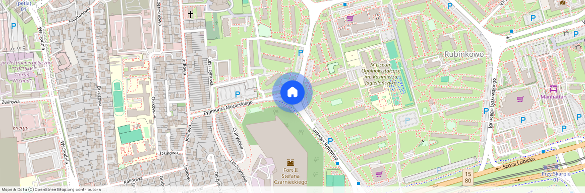 ul. Ludwika Rydygiera, Rubinkowo, Toruń, kujawsko-pomorskie