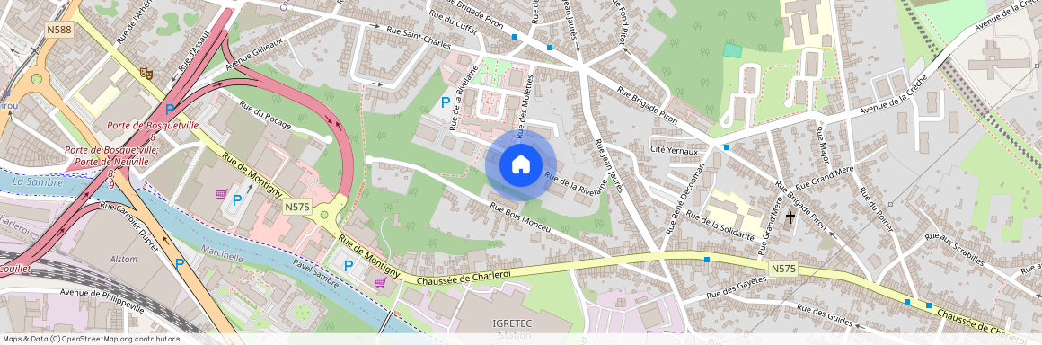 Rue De La Rivelaine, 34, 4, 6061, Charleroi