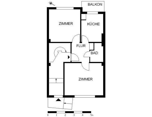 Schöne 2-Zimmer-Wohnung mit Balkon - Foto 1