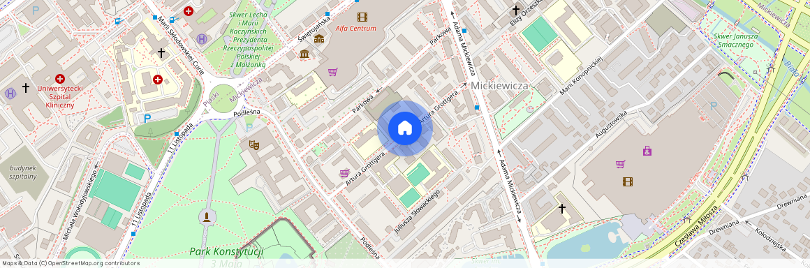 ul. Artura Grottgera, Mickiewicza, Białystok, podlaskie