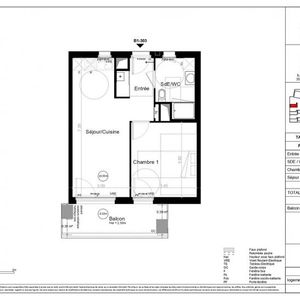 Appartement 2 pièces – 44 m² environ à Saint-Jacques-de-la-Lande (ref : G75945) - Photo 3