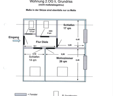 Gut geschnittene 3-Zimmer-Dachgeschosswohnung in Langenhagen - Foto 1