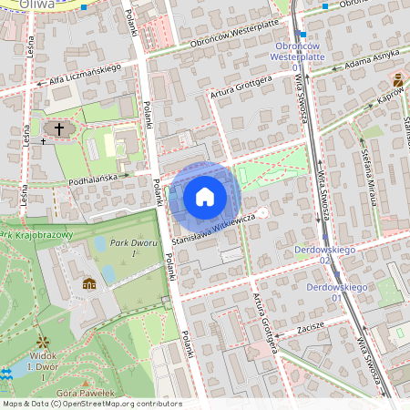 ul. Artura Grottgera, Oliwa, Gdańsk, pomorskie