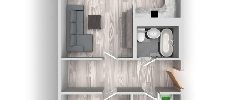 Sofort bezugsfertige Drei-Raum-Wohnung in Heide-Nord - Foto 1