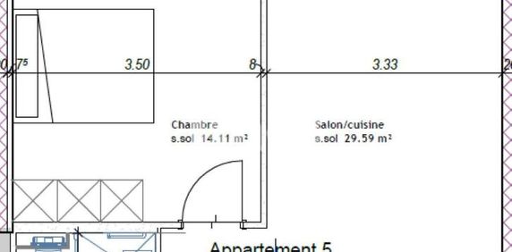 2.5 Zimmer, 54 m², EG - Foto 2