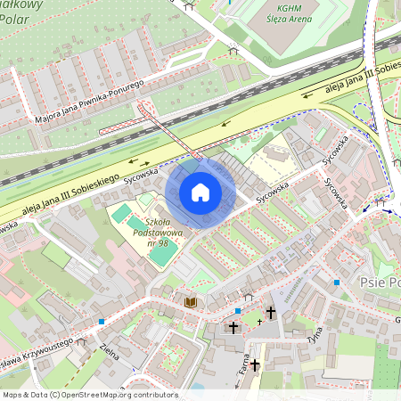 ul. Sycowska, Psie Pole, Psie Pole, Wrocław, dolnośląskie