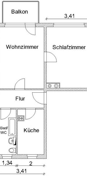 Wohnung Nr. 423/42/41 - Foto 2