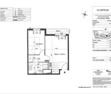 location Appartement T2 DE 42.3m² À LE BLANC MESNIL - Photo 5