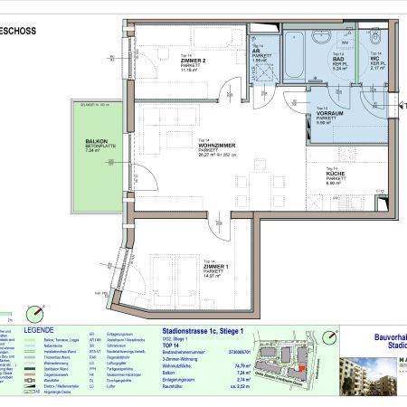 3-Zimmer-Wohnung mit Balkon, Top 14 - Photo 4