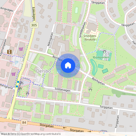 Delsbo, Gävleborg, Hudiksvall, Björkgatan 8