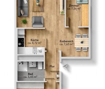 Ihr neues Zuhause: Licht, Luft und Lebensfreude auf 3 Zimmer - Photo 6