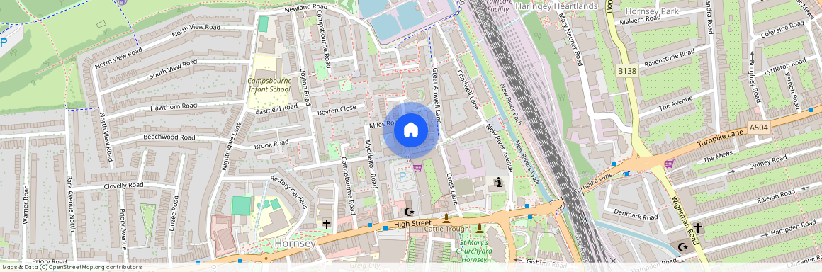 Bath House Court, Smithfield Square, Hornsey, N8
