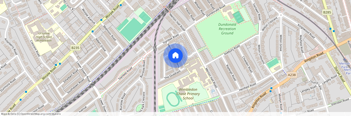 Merton Hall Gardens, Wimbledon, London, SW20