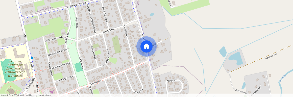 ul. Zamkowa, Dzierzążenko, Złotów, złotowski, wielkopolskie