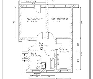 Schöne 2 Raum-Wohnung mit Dusche und Wanne auf dem Kaßberg - Photo 4