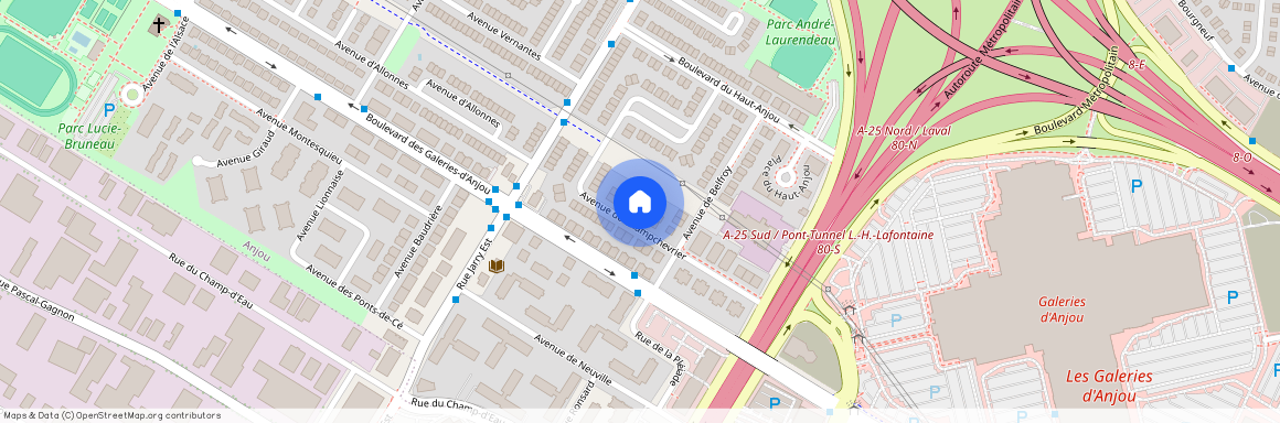Avenue Champchevrier, Anjou, Anjou, Ile de Montréal, H1J 1J5