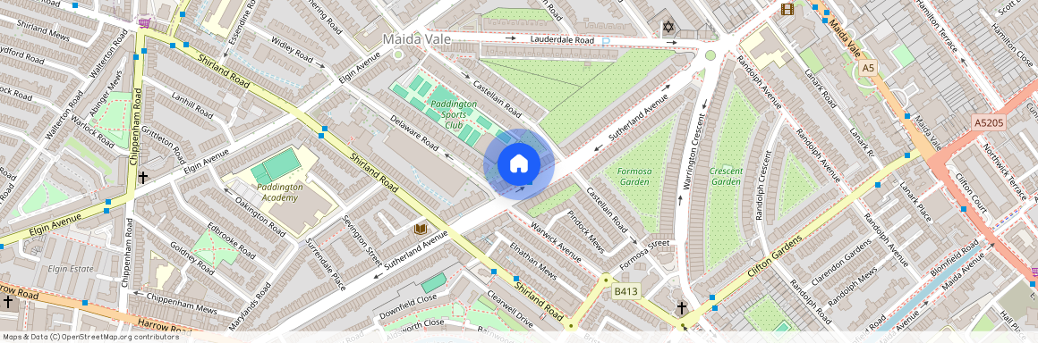 Sutherland Avenue, Little Venice, Maida Vale, London