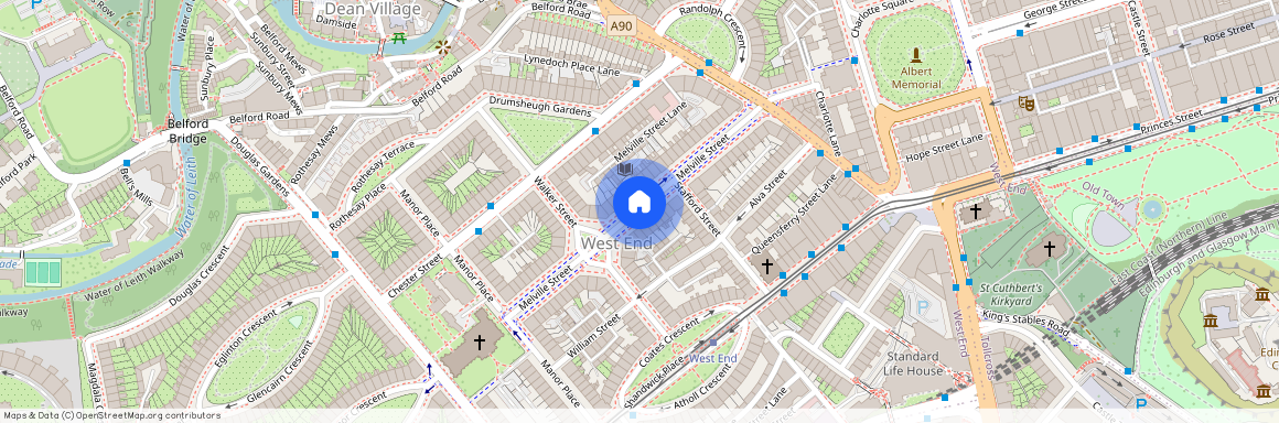 Melville Street, Edinburgh, Midlothian