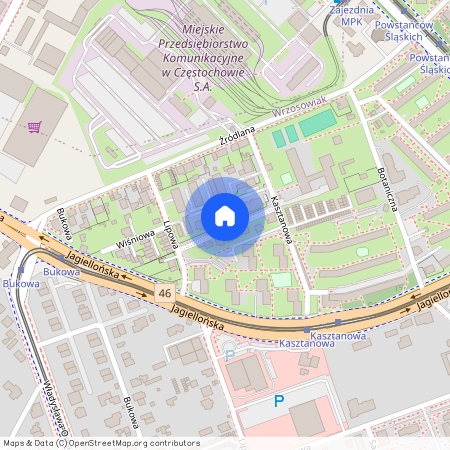 ul. Lakowa, Wrzosowiak, Częstochowa, śląskie