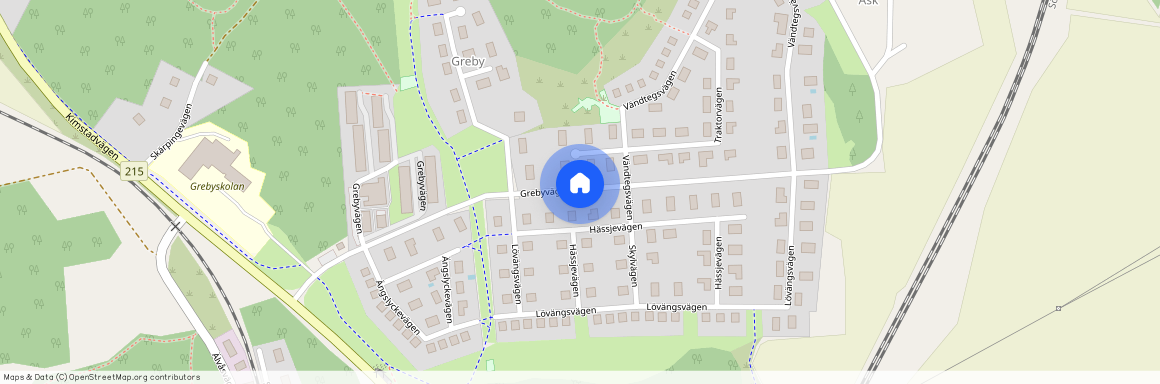 Grebyvägen, Kimstad