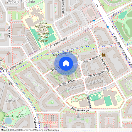 ul. Villardczyków, Kabaty, Ursynów, Warszawa, mazowieckie