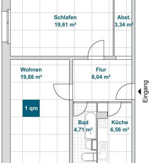 WG-gerechte Wohnung mit Abstellraum! Küche und Bad mit Fenster! Jetzt schnell sein! - Photo 1