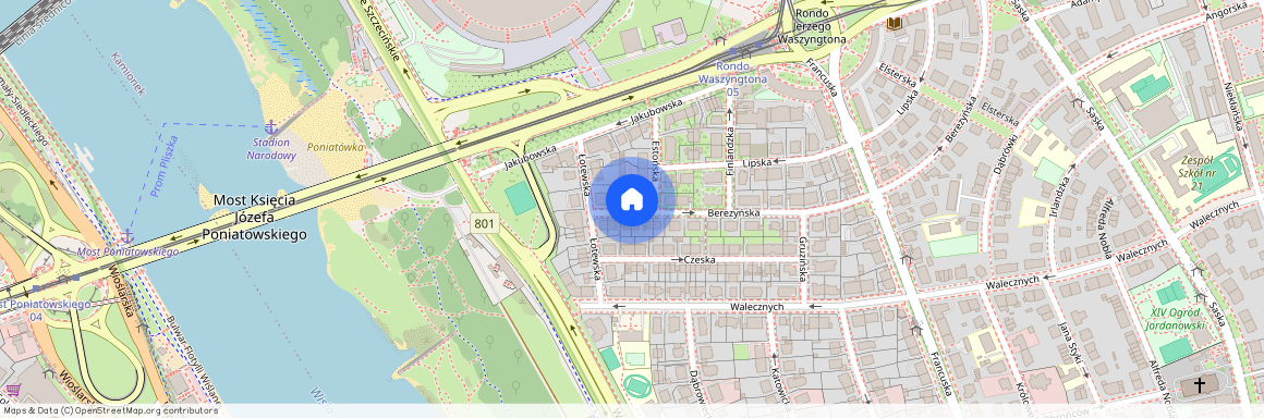 ul. Berezyńska, Saska Kępa, Praga-Południe, Warszawa, mazowieckie