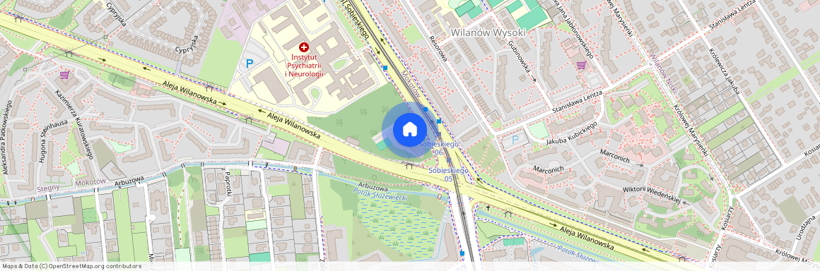 ul. Jana III Sobieskiego, Stegny, Mokotów, Warszawa, mazowieckie