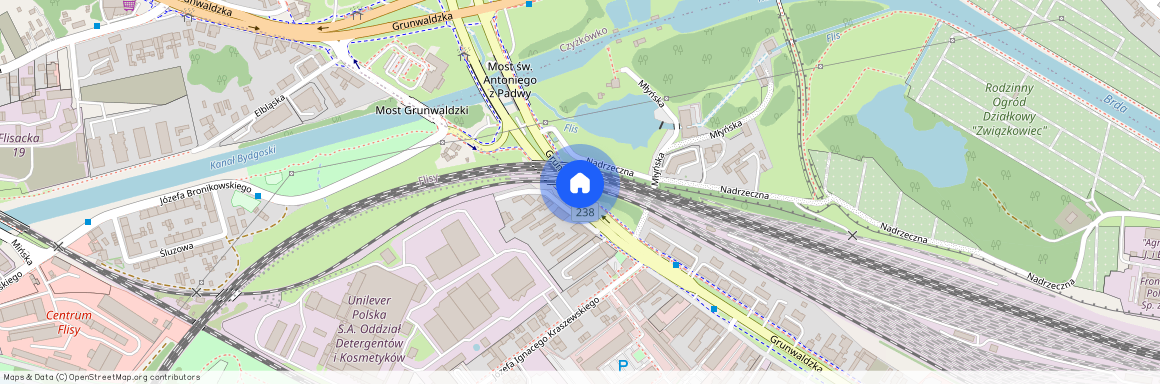 ul. Grunwaldzka, Okole, Bydgoszcz, kujawsko-pomorskie