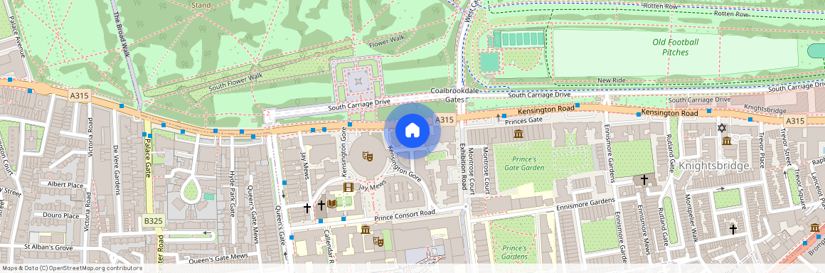 Albert Hall Mansions, Kensington Gore, Kensington, London, West London