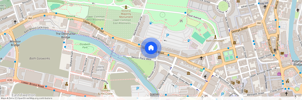 Top Floor Maisonette 12 St George`s Place, Bath, Somerset, BA1 3AA