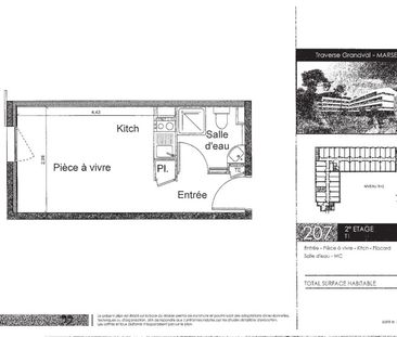 Location Appartement 1 pièce 18m² MARSEILLE 9ème - Photo 2