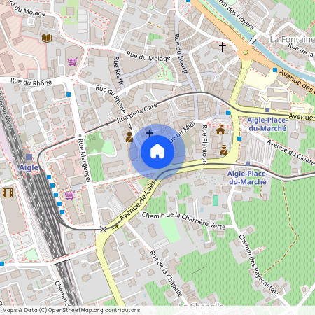 1860, Aigle, Rue Du Rhône, 1