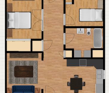 4 1/2 RDC, Duplex, 3 Parking Borne EV - Photo 3