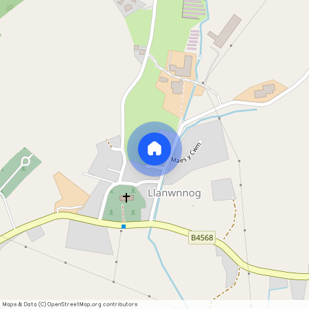 Maes Yr Eglwys, Llanwnog, Caersws, Powys