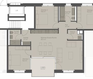 APPARTEMENT 31/2 PIÈCES À ADLISWIL (ZH), MEUBLÉ, TEMPORAIRE - Foto 6