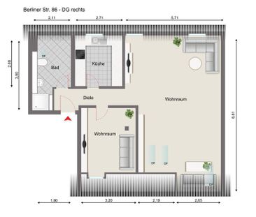 Gemütliche Dachgeschoßwohnung - Zentral gelegen - Photo 2
