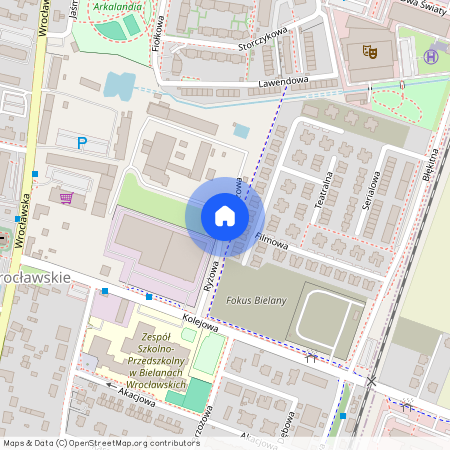 ul. Ryżowa, Bielany Wrocławskie, Kobierzyce, wrocławski, dolnośląskie