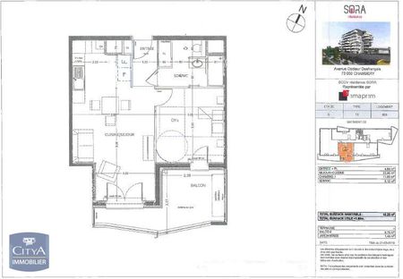 Location Appartement 2 pièces 45m² CHAMBERY 73000 - Photo 2