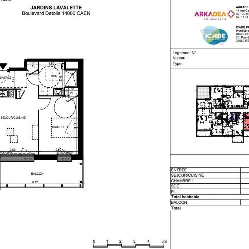 location Appartement T2 DE 38.68m² À CAEN - Photo 1